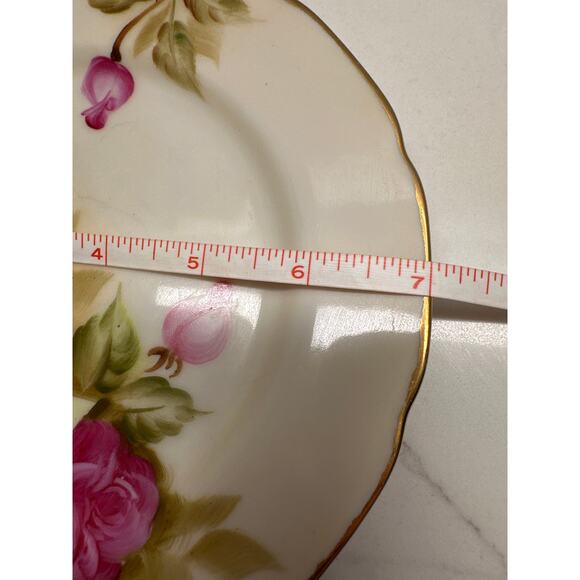 Salad Plate Heritage Brown (Floral) by Lefton Discontinued 1882 - Picture 6 of 6